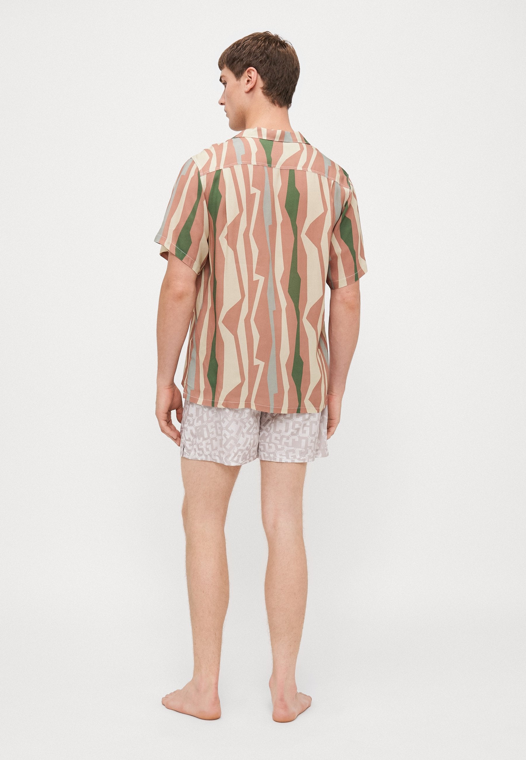 Bather ORCHID COASTAL GEOMETRIC PRINTED CAMP  SHIRTS
