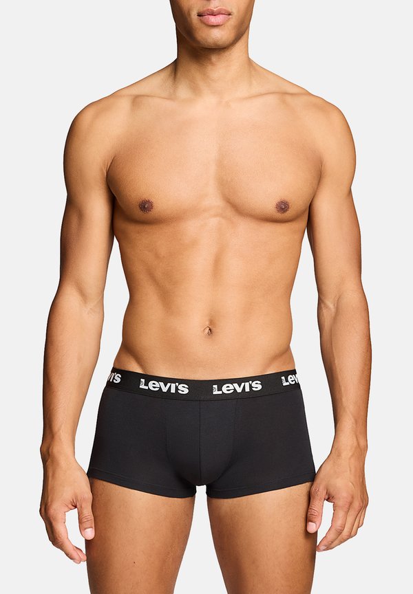 Levi's® LEVI’S HERREN RETROPANTS REPEAT LOGO TRUNK BOXERSHORTS 6-ER PACK  - Trunks - black