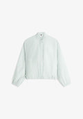 Tommy Hilfiger LOGO EMBROIDERY BALLOON SLEEVE BOMBER JACKET - Bomber Jacket - light blue