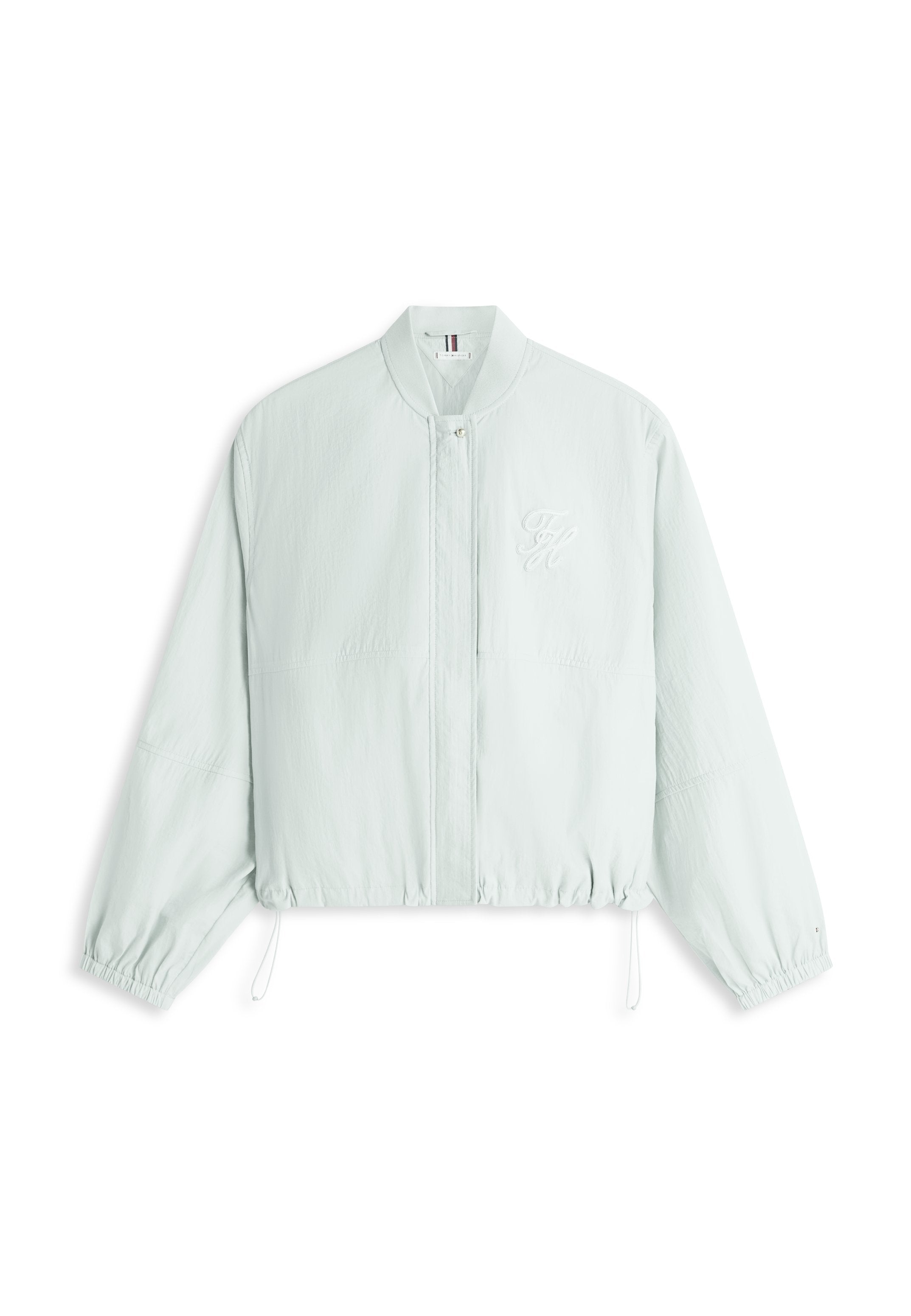 LOGO EMBROIDERY BALLOON SLEEVE BOMBER JACKET Media 1