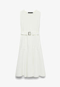 Vero Moda DRESS VMELLEN LONG DRESS - Maxi dress - bright white