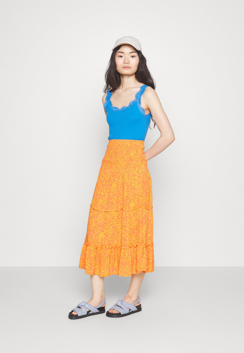 Vero Moda Petite VMJENNY SMOCK CALF SKIRT