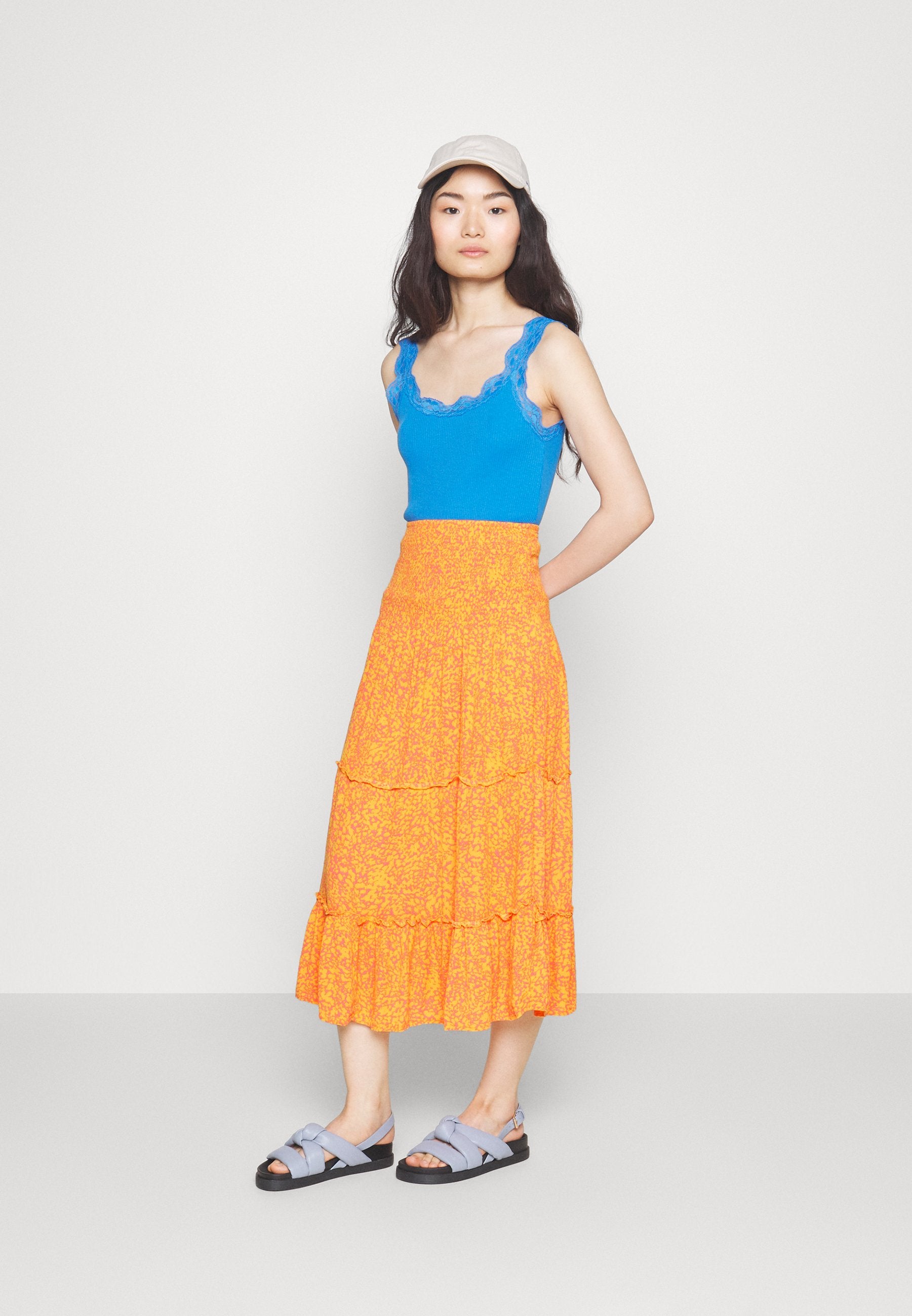 Vero Moda Petite VMJENNY SMOCK CALF SKIRT