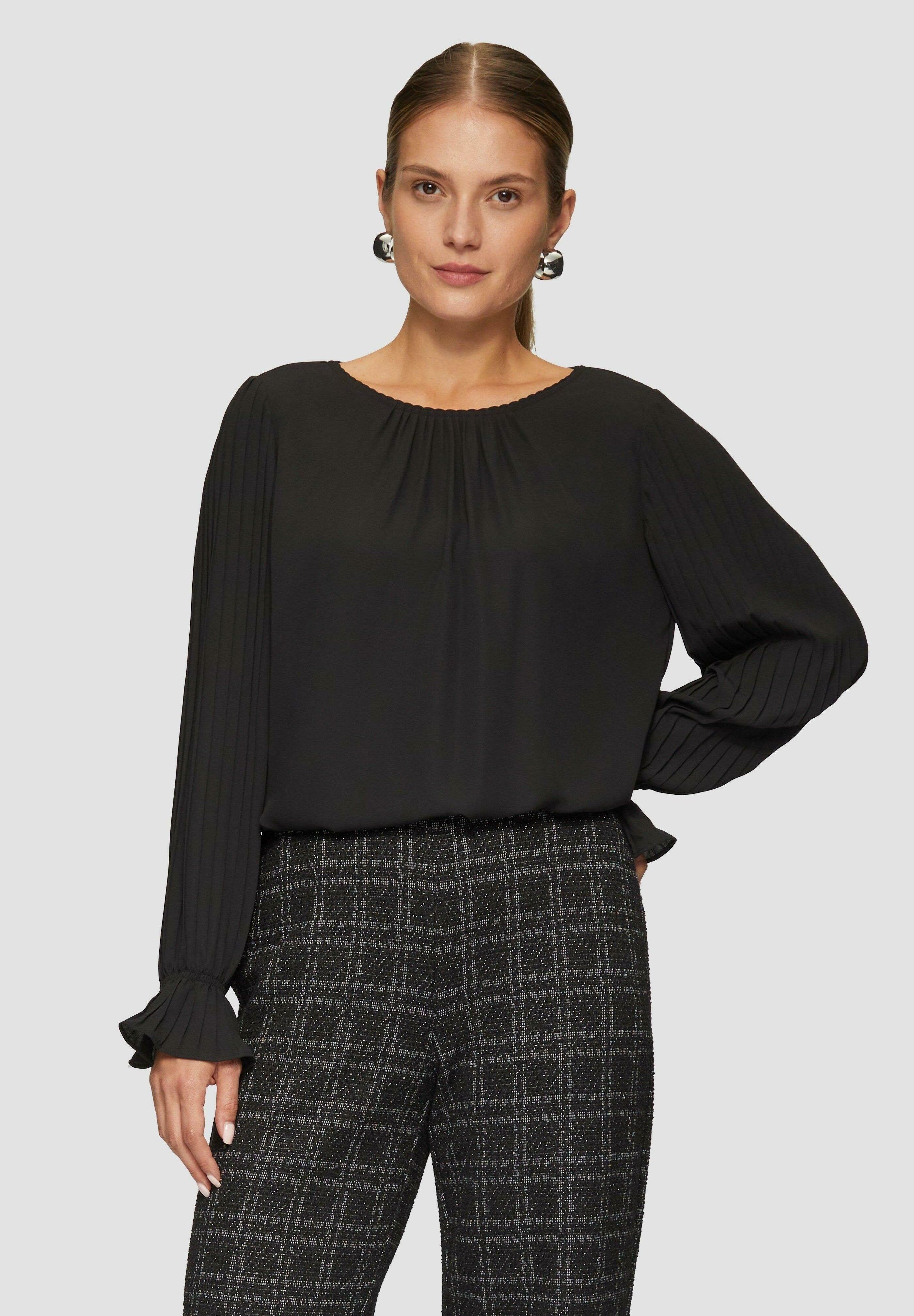 s.Oliver BLACK LABEL MIT PLISSEEÄRMELN