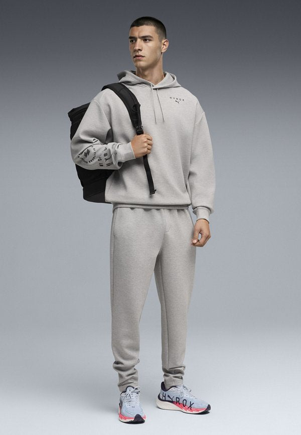 Puma M PUMA X HYROX CLOUDSPUN HOODIE - Hoodie - light gray heather
