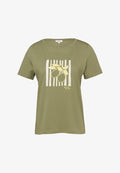 s.Oliver T-SHIRT - Print T-shirt - olivgrün