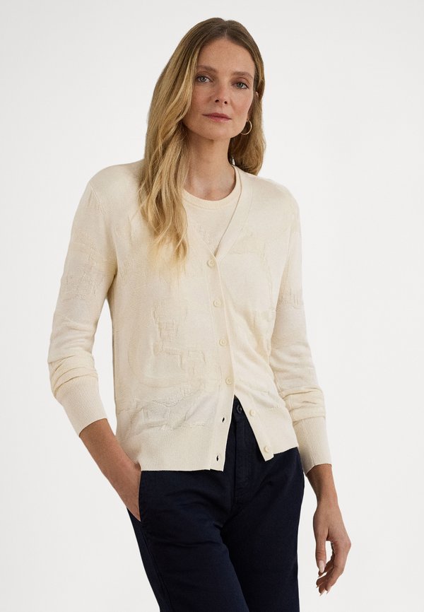 Lauren Ralph Lauren BELTING-MOTIF V-NECK CARDIGAN