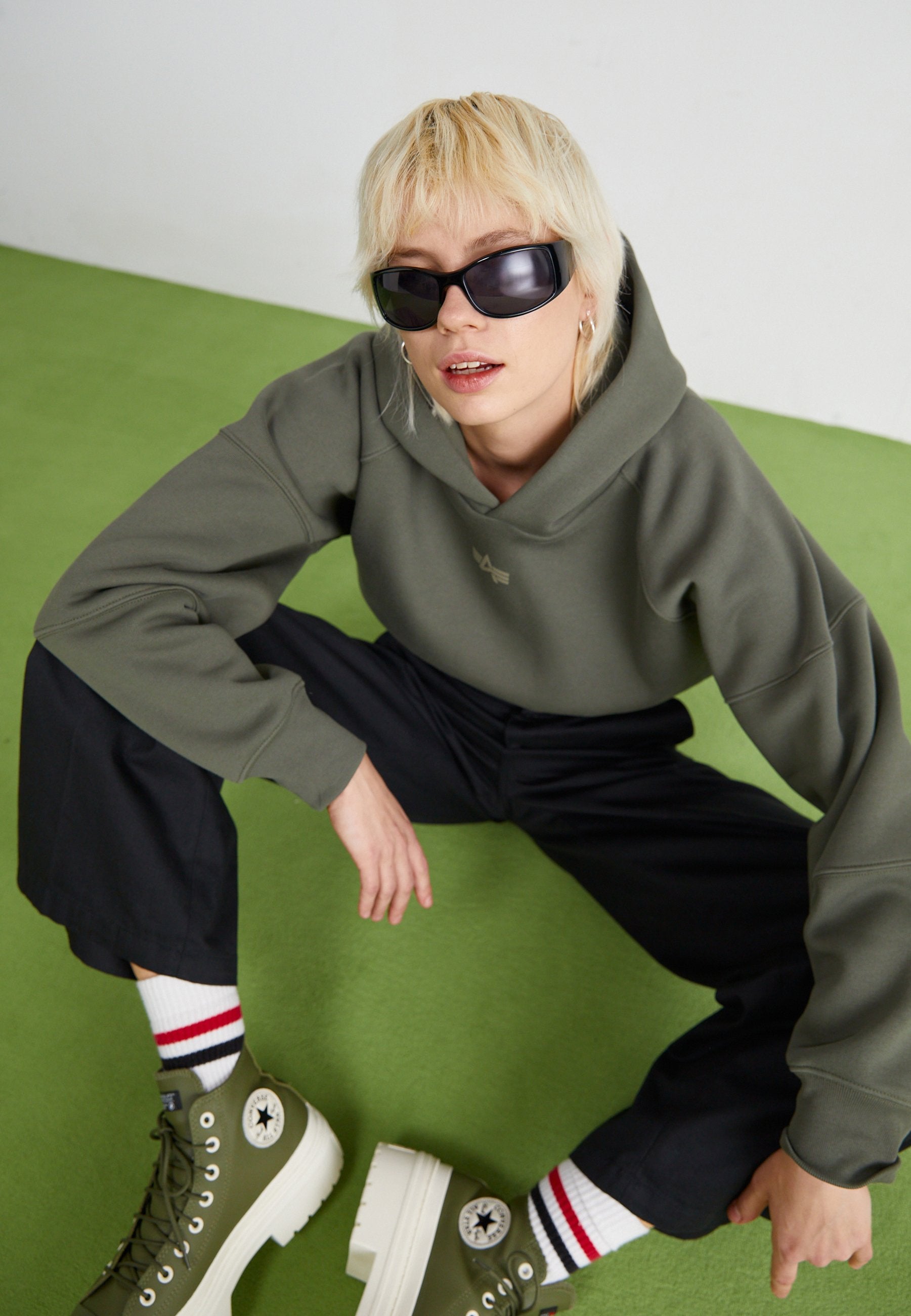 Alpha Industries WAISTED HOODY