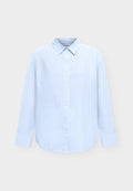 TOM TAILOR Button-down blouse - mid blue white stripe