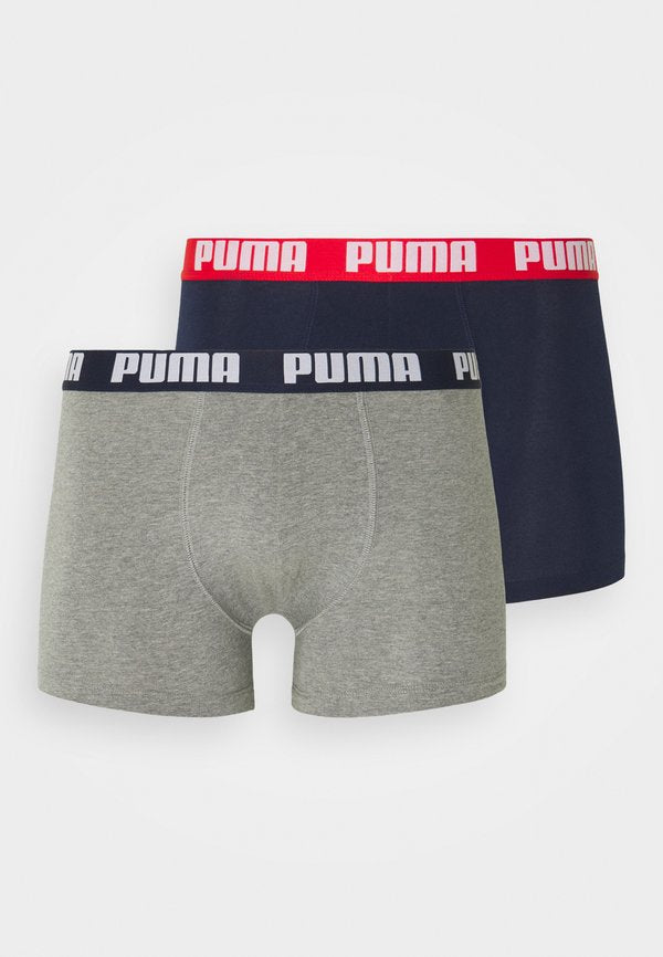 Puma BASIC 2 PACK - Trunks - blue/grey melange