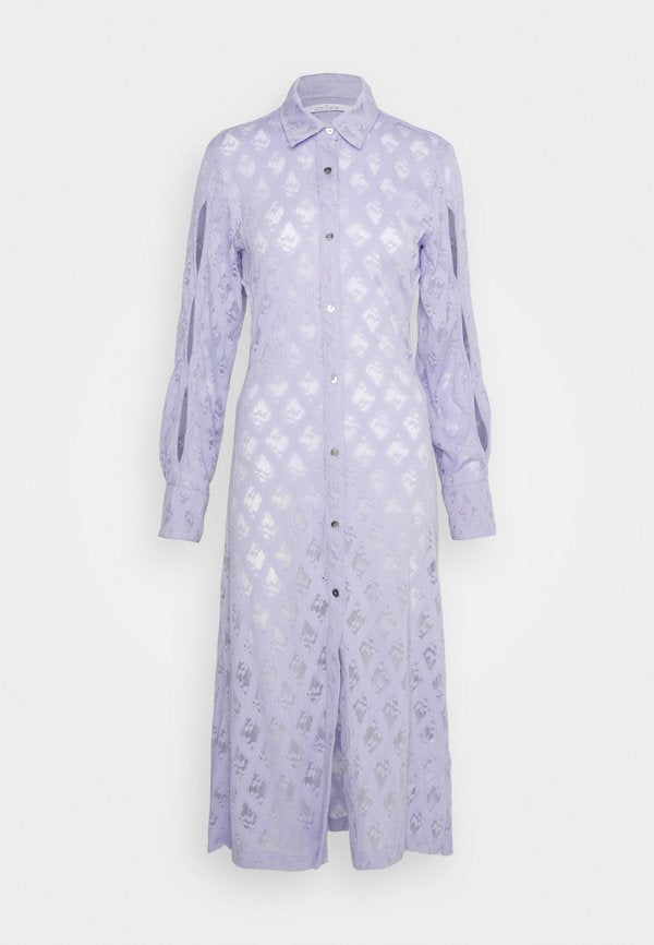 ROKH SLEEVE CUT OUT DETAILED LONG DRESS