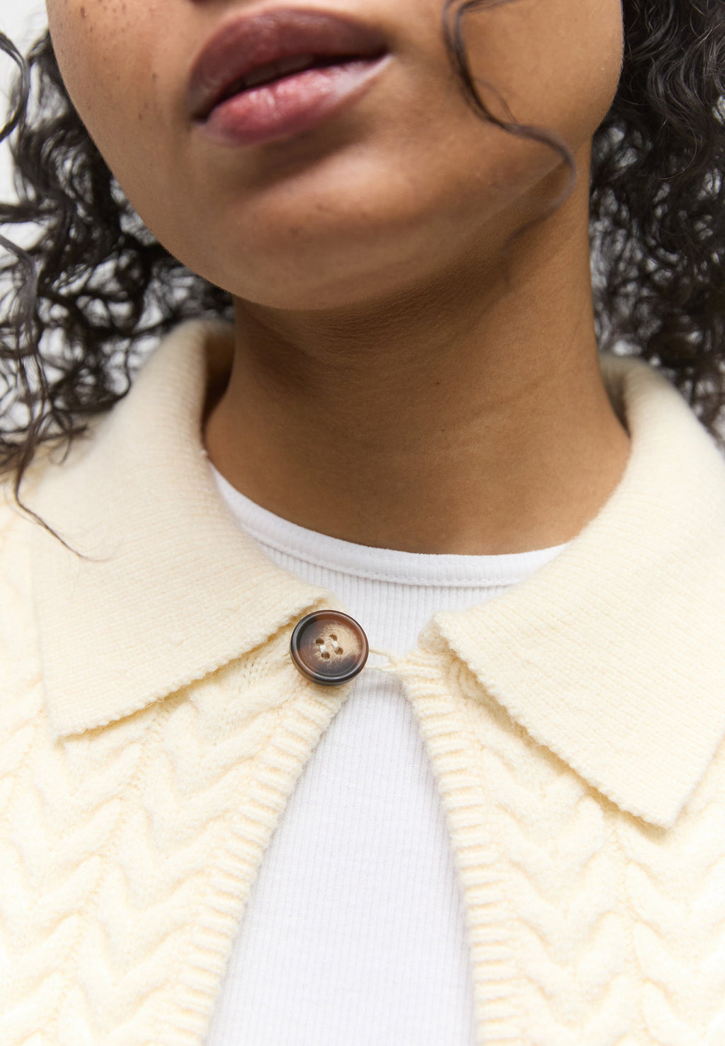 Gina Tricot CABLE KNITTED CARDIGAN