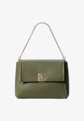 Calvin Klein EMBLEM PEBBLE CROSSBODY 20 - Handbag - cypress
