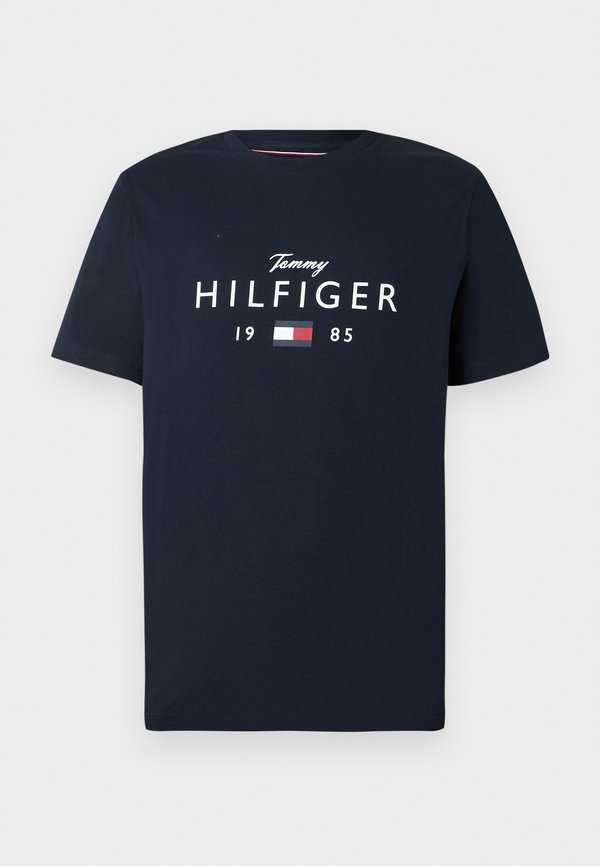 Tommy Hilfiger LOGO GRAPHIC JERSEY CREW NECK T-SHIRT - Print T-shirt - desert sky