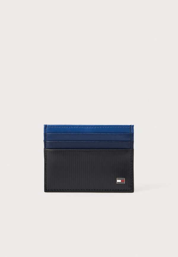 Tommy Hilfiger HILFIGER FLAG LEATHER CREDIT CARD HOLDER - Wallet - space blue