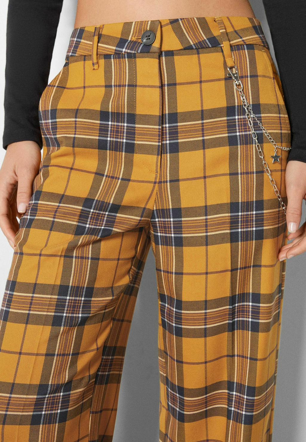 Bershka WITH CHECKS AND CHAIN TAILORED