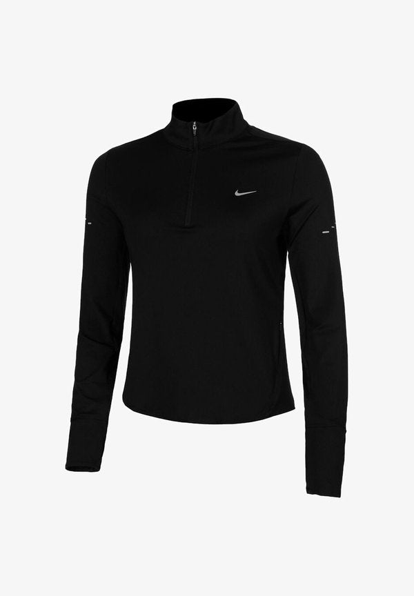 Nike Performance SWIFT - Long sleeved top - black reflective silv