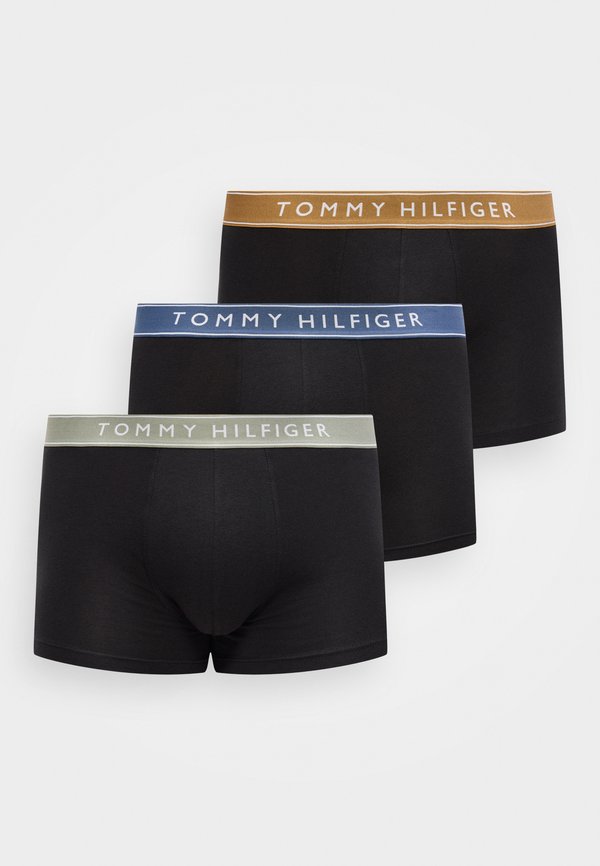 Tommy Hilfiger 3-PACK ESSENTIAL LOGO WAISTBAND TRUNKS - Trunks - argean sea/caramel/utility sage