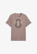 Puma RUN CLUB GRAPHIC - Sports T-shirt - sandstone