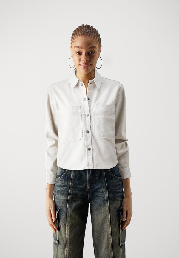ONLY ONLDREW - Denim jacket - pumice stone