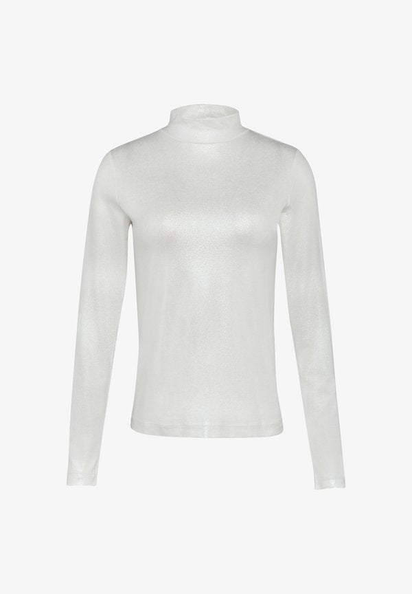 s.Oliver SCHMAL GESCHNITTENES - Long sleeved top - silber