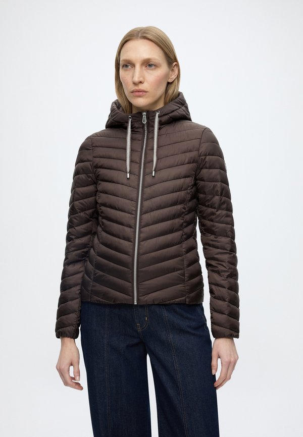TOM TAILOR HOODED LIGHTWEIGHT JACKET - Light jacket - java dark brown