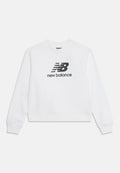 BRUSH BACK STACKED LOGO CREW Media 1