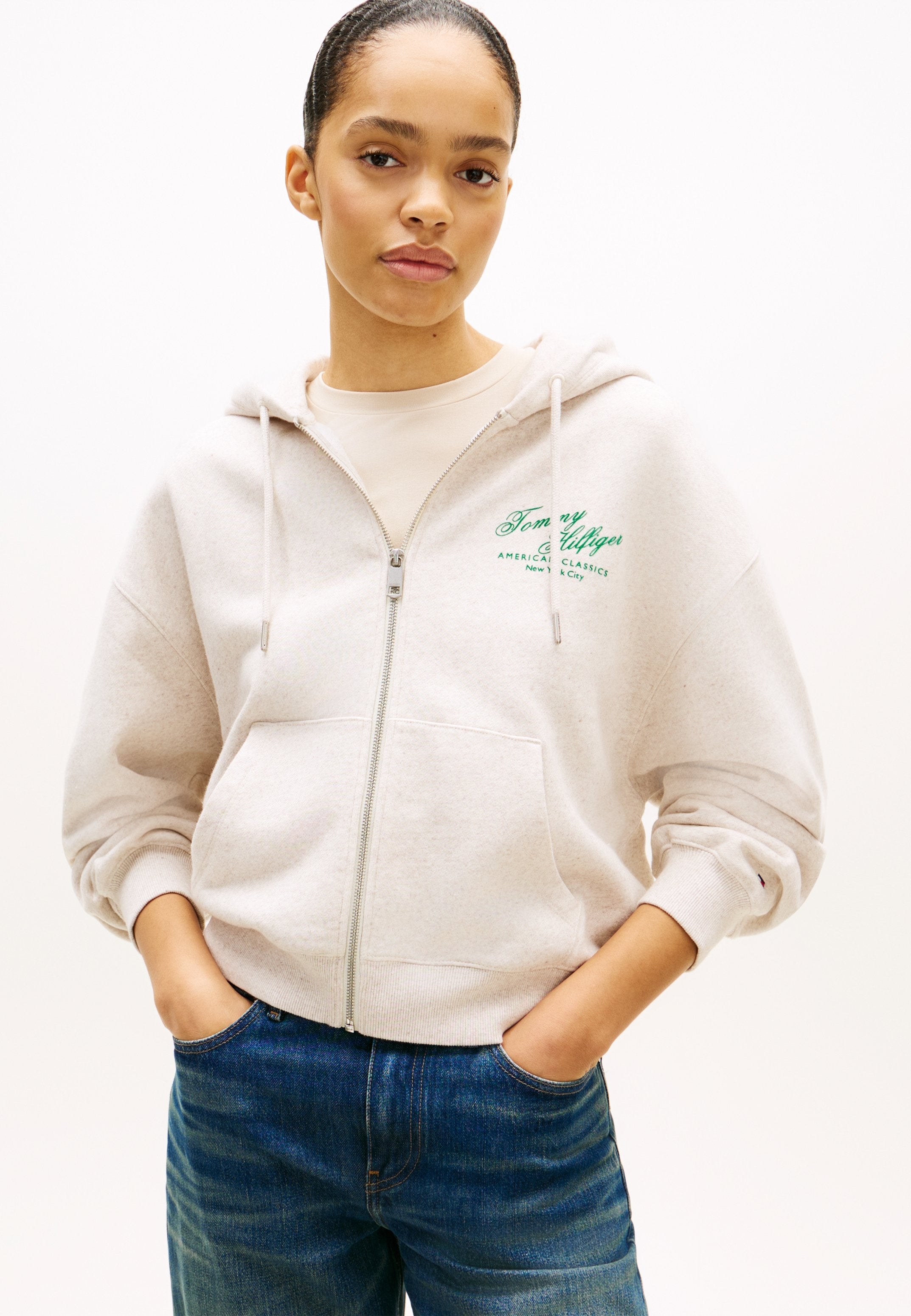TERRY RELAXED ZIP-THRU HOODY Media 3
