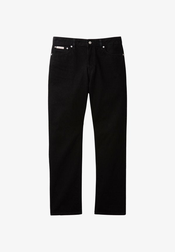 Calvin Klein Jeans SIGNATURE STRAIGHT - Relaxed fit jeans - soft black