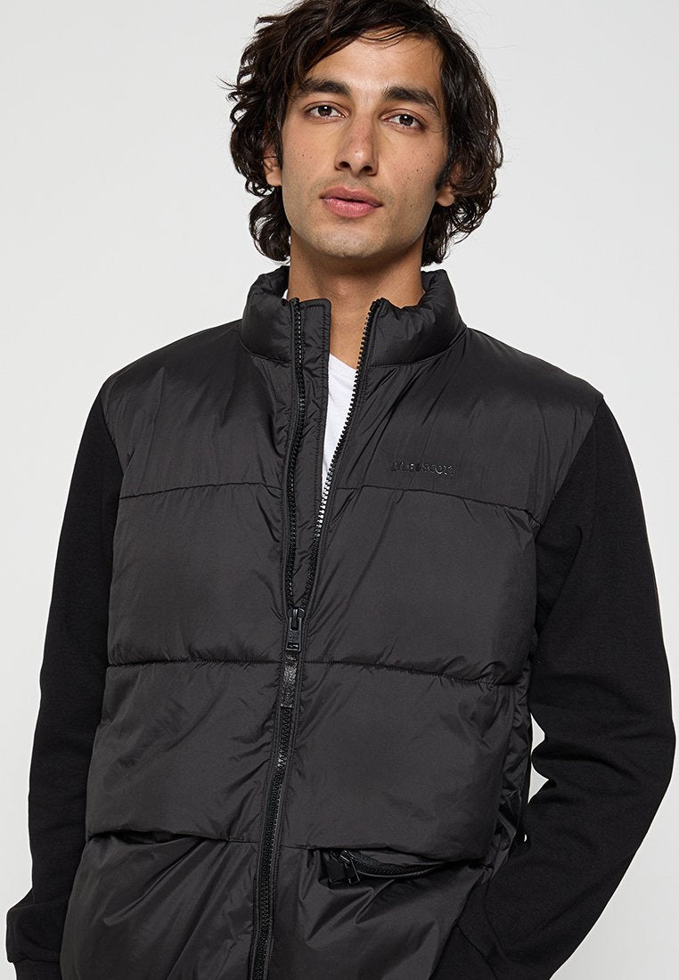 Lyle & Scott FUNNEL NECK HYBRID ZIP THROUGH JUMPER