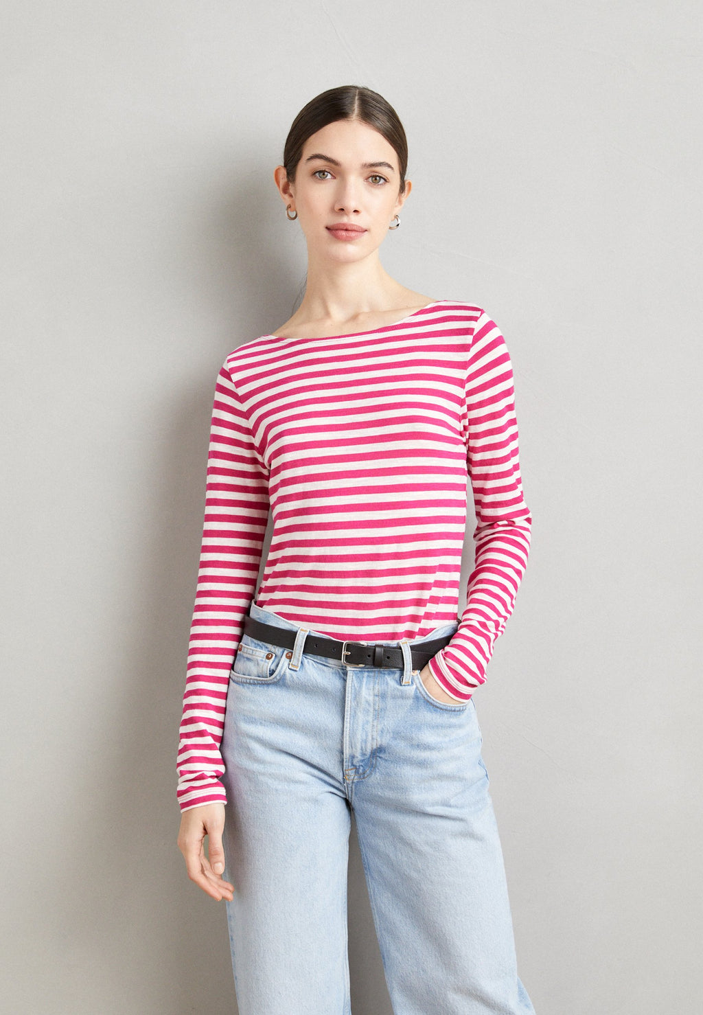 Marc O'Polo LONG SLEEVE BOAT NECK STRIPED