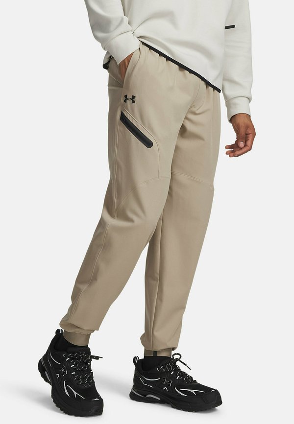 Under Armour UNSTOPPABLE - Tracksuit bottoms - city khaki
