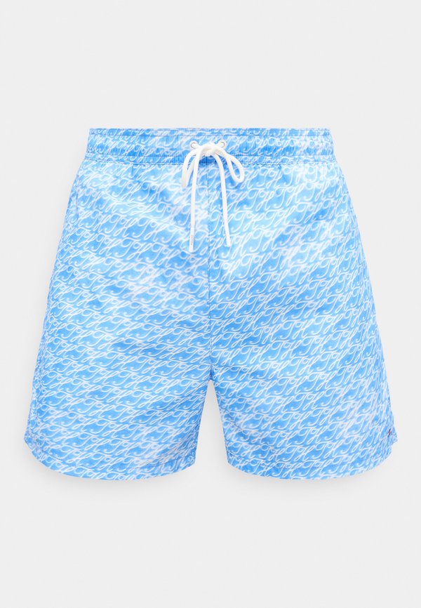 Tommy Hilfiger MEDIUM DRAWSTRING PRINT - Swimming shorts - blue