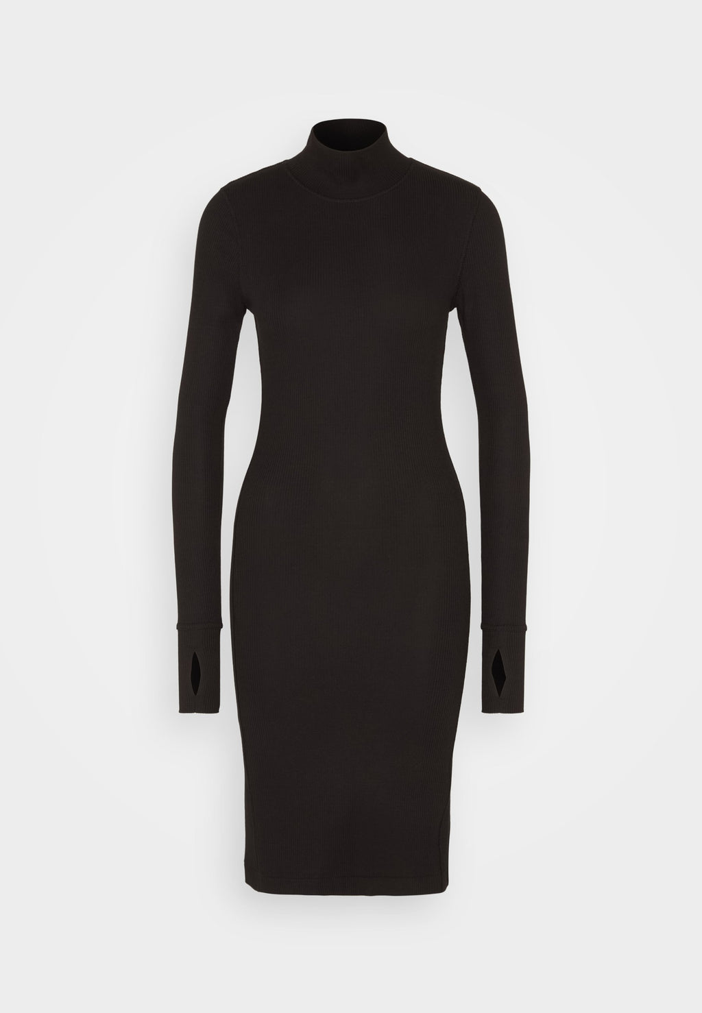 SLIM RIB DRESS MOCK L\S WMN Media 1