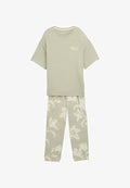 TOM TAILOR SET - Pyjama set - grün hell allover