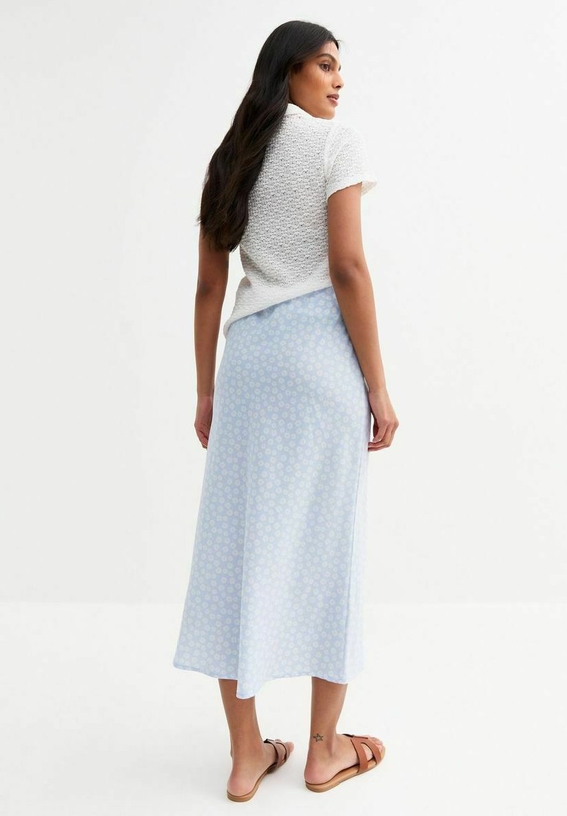 New Look DAISY PRINT BIAS CUT MIDI