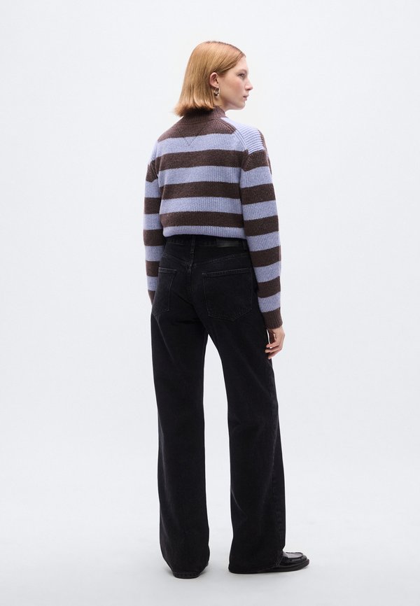 Tommy Jeans MIA MID RISE RELAXED STRAIGHT LEG BLACK JEANS