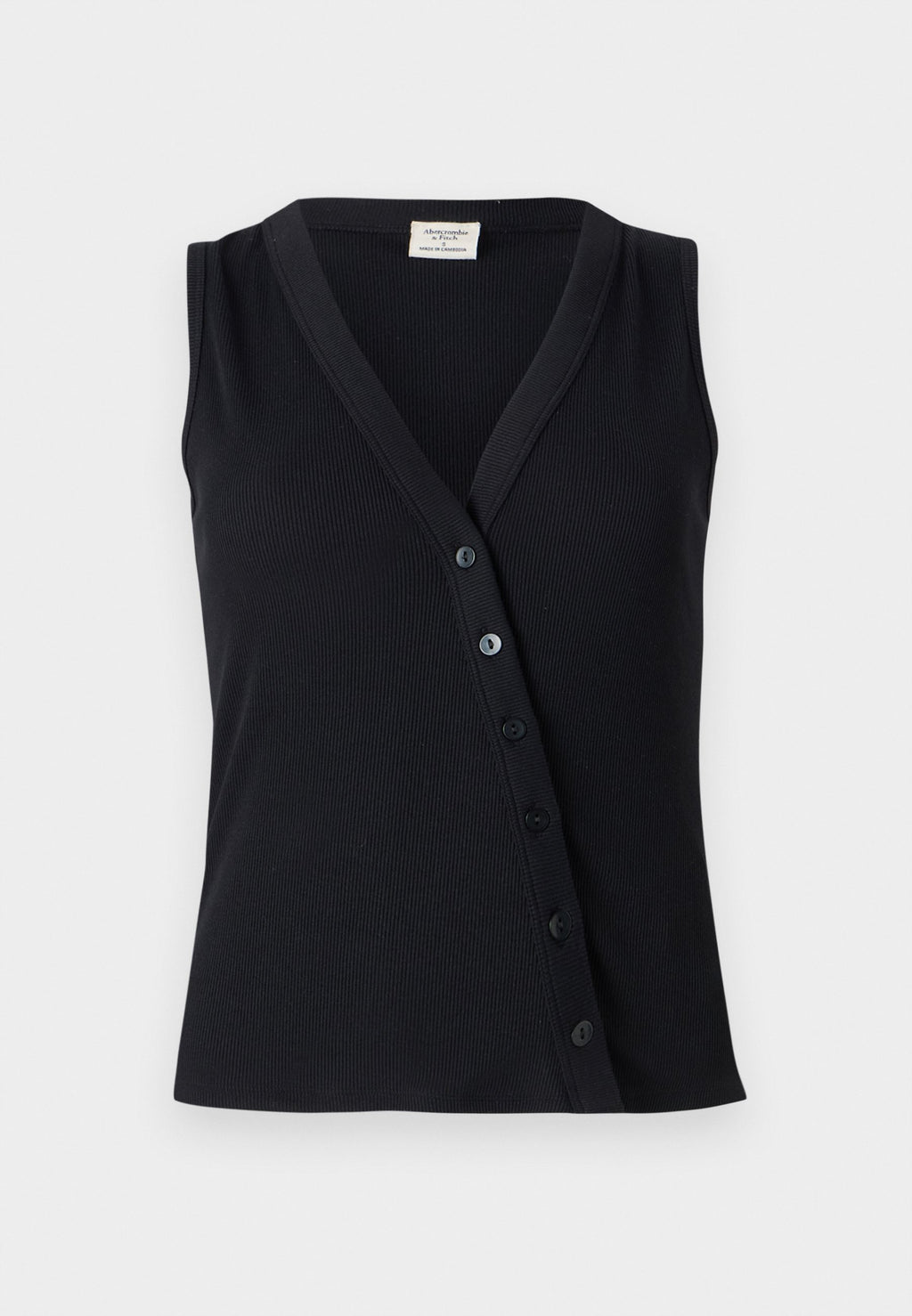 Abercrombie & Fitch POWDERED BUTTON THROUGH LONGLINE VEST