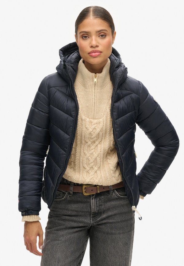 Superdry & Co HOODED FUJI PADDED - Winter jacket - eclipse navy