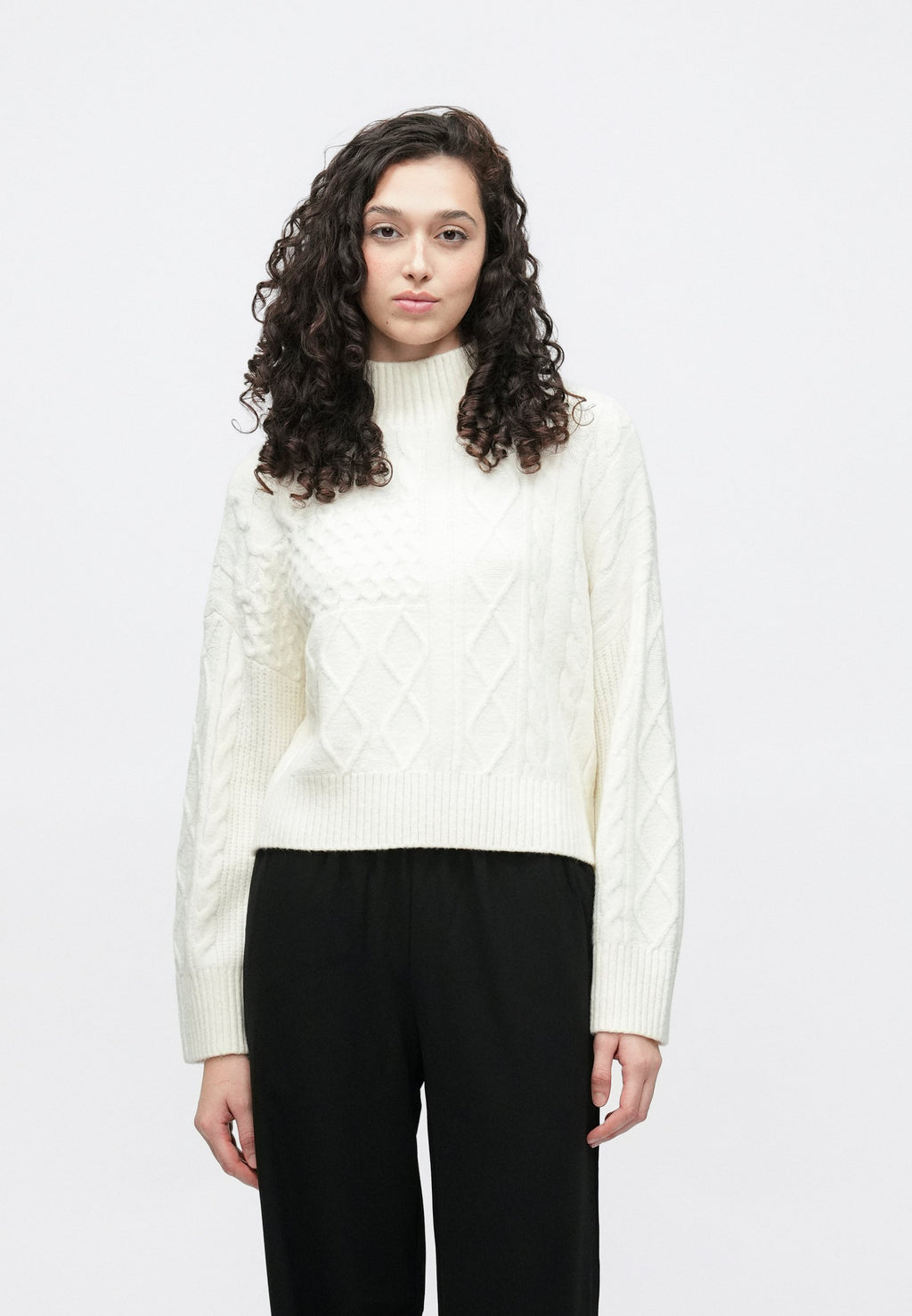 Abercrombie & Fitch EASY MOCKNECK JETSTREAM CABLE