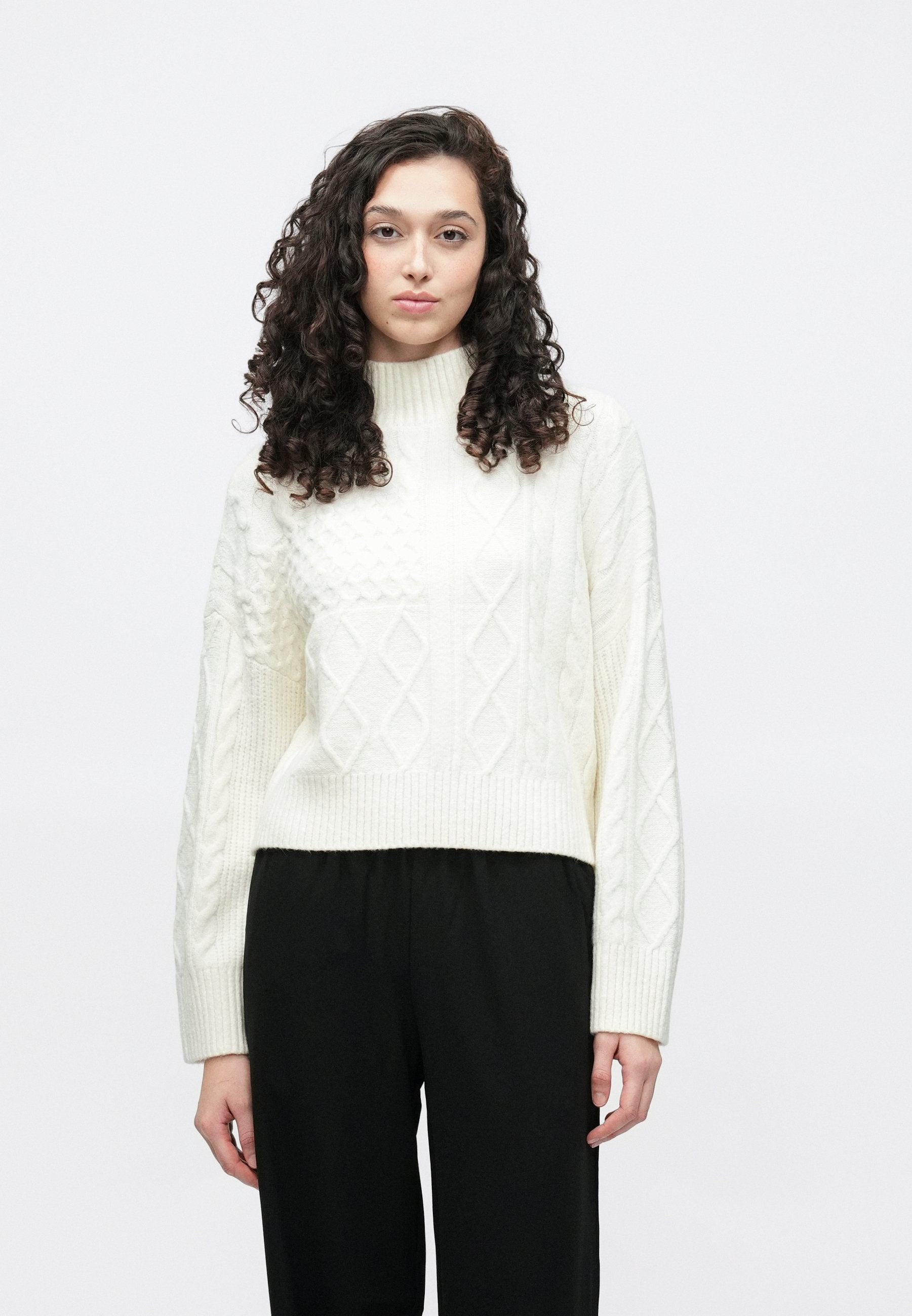 Abercrombie & Fitch EASY MOCKNECK JETSTREAM CABLE