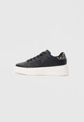SNOW LEOPARD HEEL LEATHER PLATFORM TRAINERS Media 1
