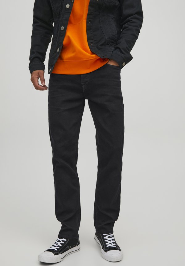 Jack & Jones JJMIKE TAPERED JEANS - Straight leg jeans - black denim