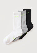 Nike Performance UNISEX 3 PACK - Sports socks - black/white/grey
