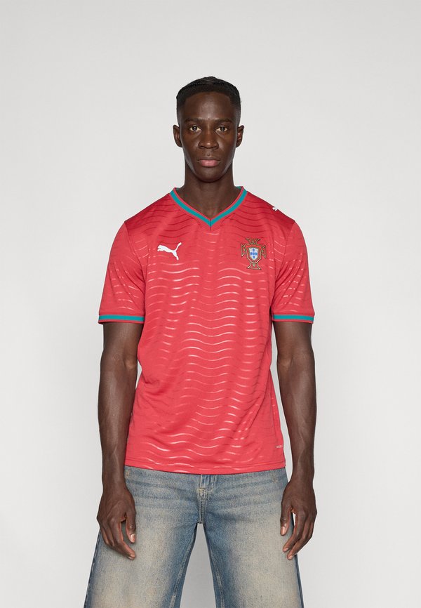 Puma PORTUGAL FPF HOME  REPLICA  - National team wear - club red/green lagoon