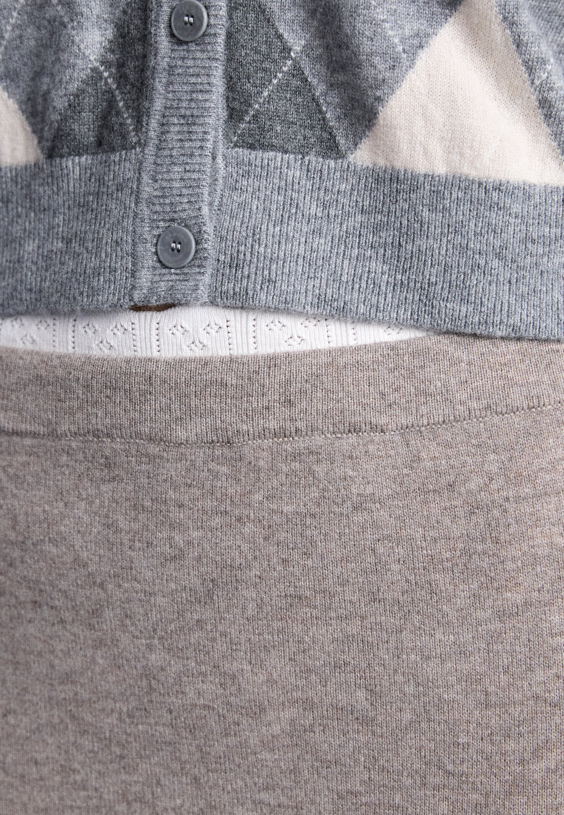 sandro JUPE LONGUE AJUSTEE DETAIL COTES