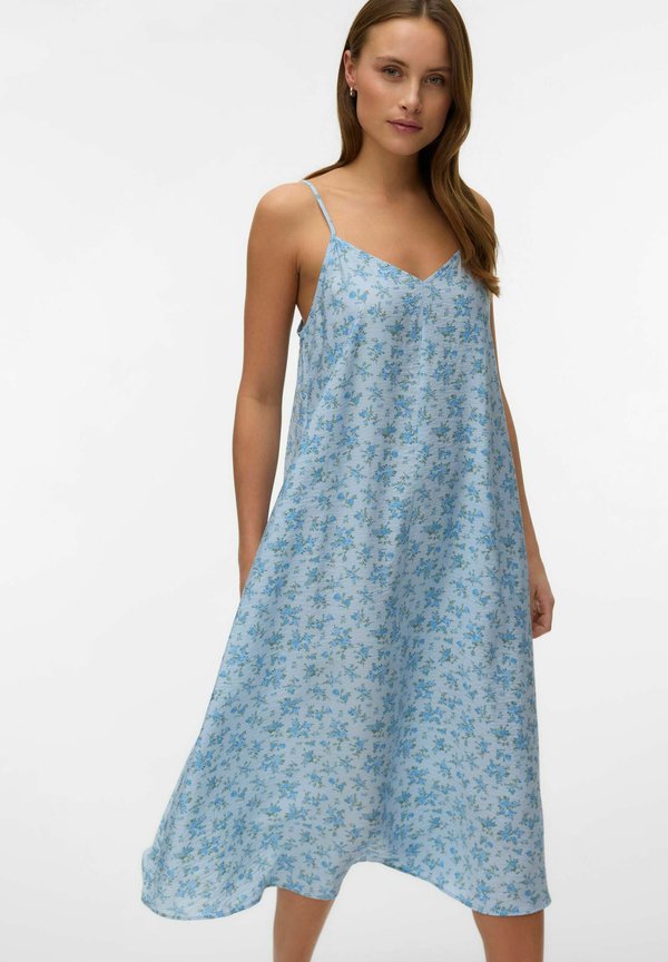 Vero Moda VMJOSIE Midi - Day dress - cashmere blue