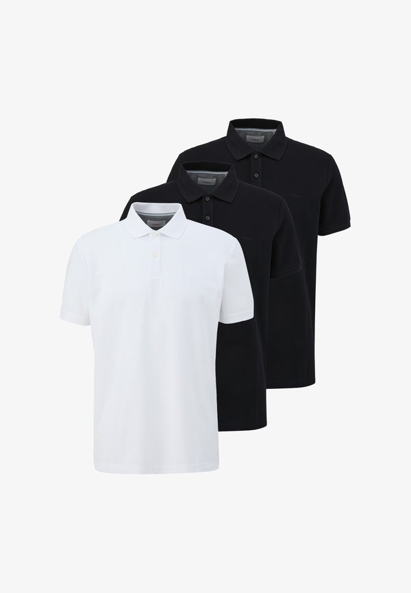 s.Oliver Polo shirt - schwarz   weiß