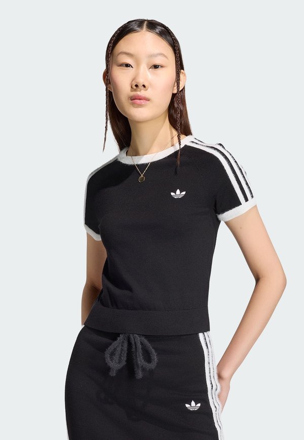 adidas Originals Print T-shirt - black   white