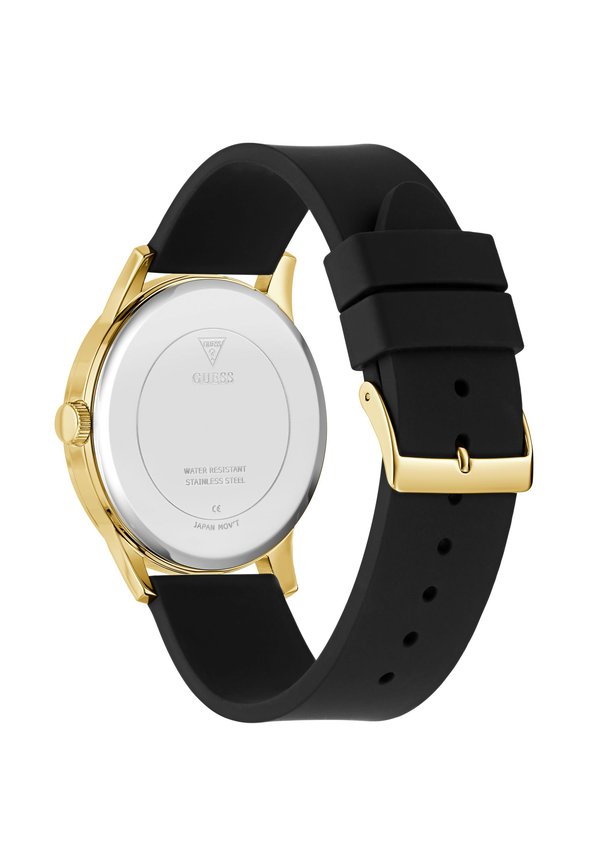 Guess P GLD CS / SUN BLK LOGO DL / BLK SMTH SILICONE STRP